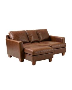 Elva 111.5 '' Wide Genuine Leather Sofa & Chaise