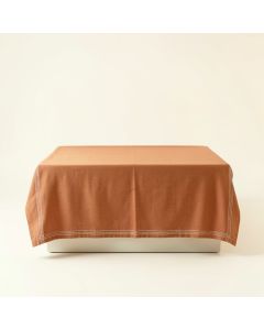 Moss Edge Flat Bed Sheet - Terracotta (synthetic illustration; no displayed measurements)