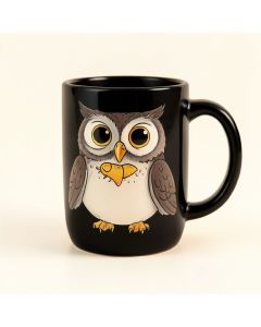 Libourne Funny Owl Drink To That Owl Drinking Wine Pun Cartoon Coffee Mug (synthetic illustration; no displayed measurements)
