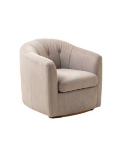 Giguere 29.5 '' Wide Tufted Polyester Barrel Chair (synthetic illustration; no displayed measurements)