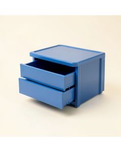 Hill Bend Small-Parts Storage Drawer Cabinet - Blue (synthetic illustration; no displayed measurements)