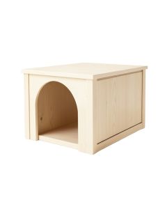 Juniper Bridge Empty Furniture-Style Litter Enclosure - Ivory