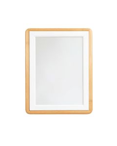 Glen Branch Framed Wall Mirror - White