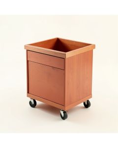 Vale Bridge Empty Rolling Workshop Cart - Terracotta (synthetic illustration; no displayed measurements)