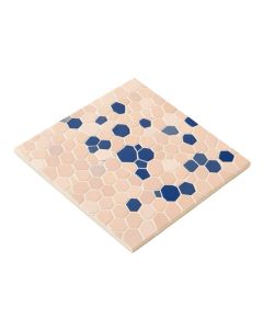 Tribeca 1 '' X 1 '' Porcelain Honeycomb Mosaic Wall & Floor Tile