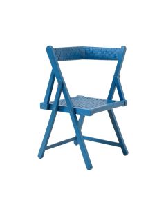 Oak Crest Folding Outdoor Chair - Blue