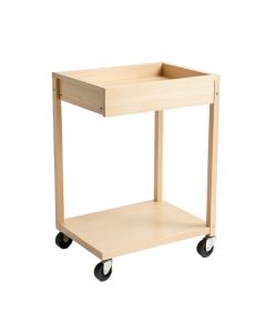 River Crossing Empty Rolling Workshop Cart - Beige