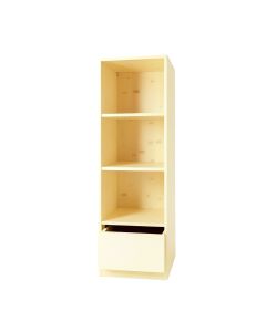 Alder Bluff Narrow Cubby Tower - Ivory (synthetic illustration; no displayed measurements)