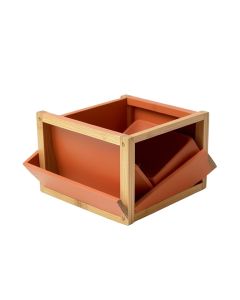 Hazel Bend Low Toy Storage Unit - Terracotta