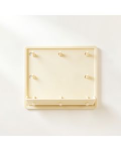 Dawn Edge Empty Wall-Mounted Tool Organizer Panel - Ivory (synthetic illustration; no displayed measurements)