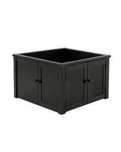 Fern Bend Empty Furniture-Style Litter Enclosure - Black (synthetic illustration; no displayed measurements)