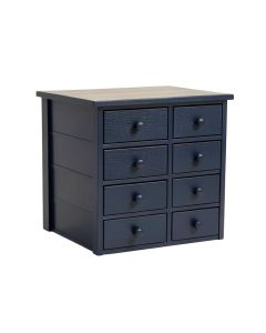Oak Crossing Small-Parts Storage Drawer Cabinet - Navy