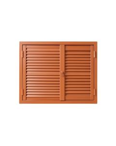 Ash Dell Wall-Mounted Entry Cabinet - Terracotta (synthetic illustration; no displayed measurements)