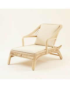 Bay Bluff Outdoor Lounge Chair - Cream (synthetic illustration; no displayed measurements)