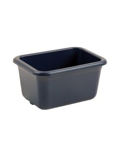 Willow Crossing Empty Railing Planter With Integral Brackets - Navy (synthetic illustration; no displayed measurements)
