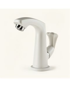 Widespread Bathroom Faucet With Drain Assembly (synthetic illustration; no displayed measurements)
