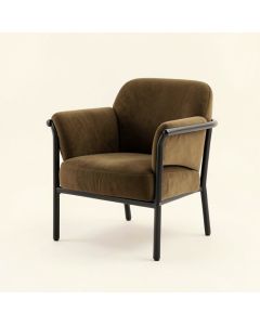 Isabel 33.5 '' Wide Velvet Armchair (synthetic illustration; no displayed measurements)