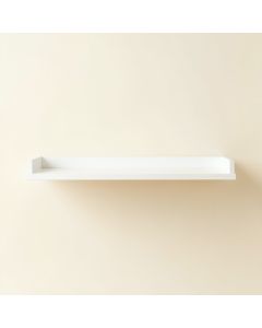Fern Branch Wall-Mounted Shelf - White (synthetic illustration; no displayed measurements)