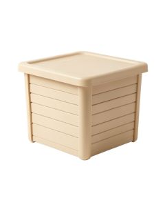 Oak Branch Closed Outdoor Storage Box - Beige (synthetic illustration; no displayed measurements)