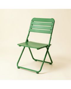 Summit Dale Folding Outdoor Chair - Green (synthetic illustration; no displayed measurements)