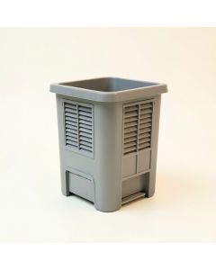 Willow Bend Closed Garden Compost Bin - Gray (synthetic illustration; no displayed measurements)