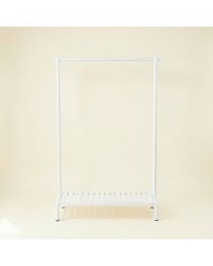 Elm Bluff Empty Garment Rack - White (synthetic illustration; no displayed measurements)