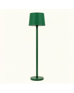 Ash Branch Floor Lamp With A Plain Fabric Shade - Green (synthetic illustration; no displayed measurements)