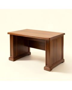 Lorraine Solid Wood Executive Desk (synthetic illustration; no displayed measurements)