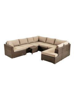 Baboucarr Patio 4 Piece Sectional Seating Group With Cushions (synthetic illustration; no displayed measurements)