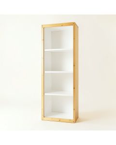 Elm Bridge Narrow Cubby Tower - White (synthetic illustration; no displayed measurements)