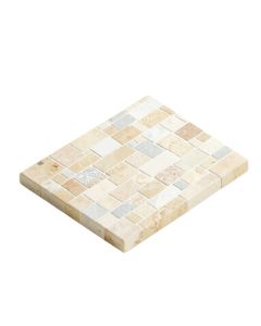 Trian Mini Crossover 0.78 '' X 1.48 '' Porcelain Mosaic Wall & Floor Tile