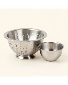 Cook Pro 3 Piece Stainless Steel Colander Set (synthetic illustration; no displayed measurements)