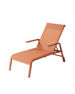 Meadow Brook Outdoor Lounge Chair - Terracotta (synthetic illustration; no displayed measurements)
