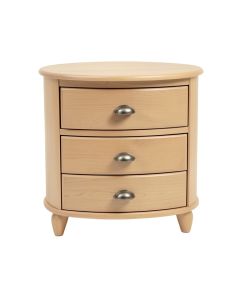 Krish Rounded 3 Drawer Nightstand