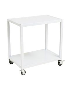 Summit Branch Empty Rolling Workshop Cart - White (synthetic illustration; no displayed measurements)