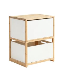 River Bluff Freestanding Pull-Out Hamper Cabinet - White (synthetic illustration; no displayed measurements)