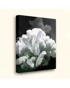 Plumes De Nuage ( Cloud Of Feathers ) Graphic Art On Wrapped Canvas (synthetic illustration; no displayed measurements)