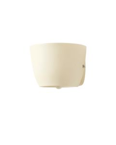 Field Dale Wall Sconce Mounted On A Plain Wall - Cream