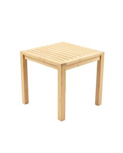 Linden Arc Compact Balcony Table - Beige (synthetic illustration; no displayed measurements)