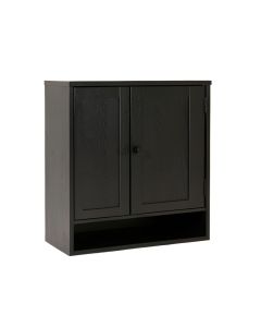 Flint Brook Wall-Mounted Laundry Cabinet - Black (synthetic illustration; no displayed measurements)