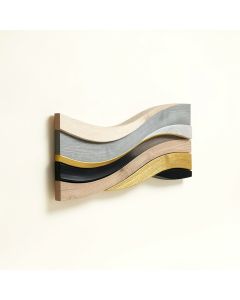 Golden Waves Wall Décor (synthetic illustration; no displayed measurements)