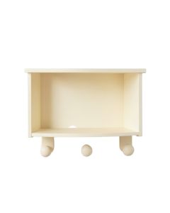 Pine Bridge Wall-Mounted Entryway Organizer Shelf - Cream (synthetic illustration; no displayed measurements)