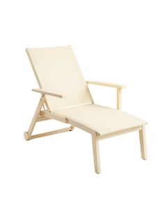 Willow Bend Outdoor Lounge Chair - Cream (synthetic illustration; no displayed measurements)