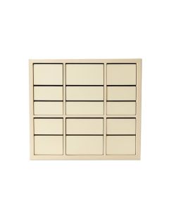 Birch Bend Small-Parts Storage Drawer Cabinet - Cream