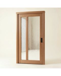 Mirrored Manufactured Wood Glass Lace Sliding Closet Door (synthetic illustration; no displayed measurements)
