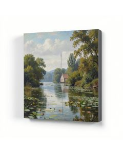 Argenteuil , 1875 By Claude Monet Painting Print On Wrapped Canvas (synthetic illustration; no displayed measurements)