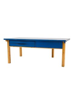 Cedar Bend Empty Workshop Workbench - Blue (synthetic illustration; no displayed measurements)