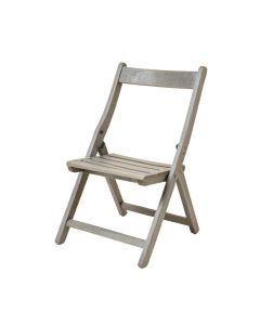 Shore Crossing Folding Outdoor Chair - Gray (synthetic illustration; no displayed measurements)