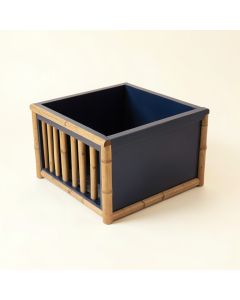 Linden Dale Empty Furniture-Style Litter Enclosure - Navy (synthetic illustration; no displayed measurements)
