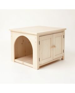 Oak Bend Empty Furniture-Style Litter Enclosure - Ivory (synthetic illustration; no displayed measurements)